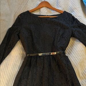 LOFT Black Lace Dress